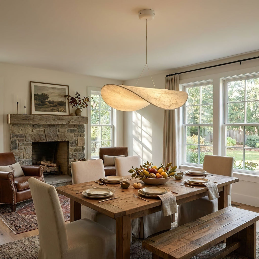 Tense Silk Pendant Light