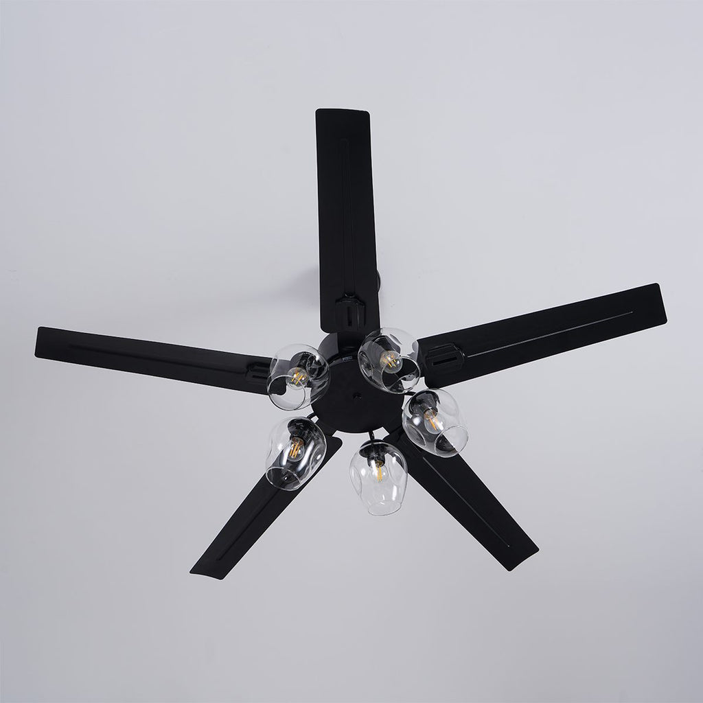 Black Vintage Ceiling Fan Light